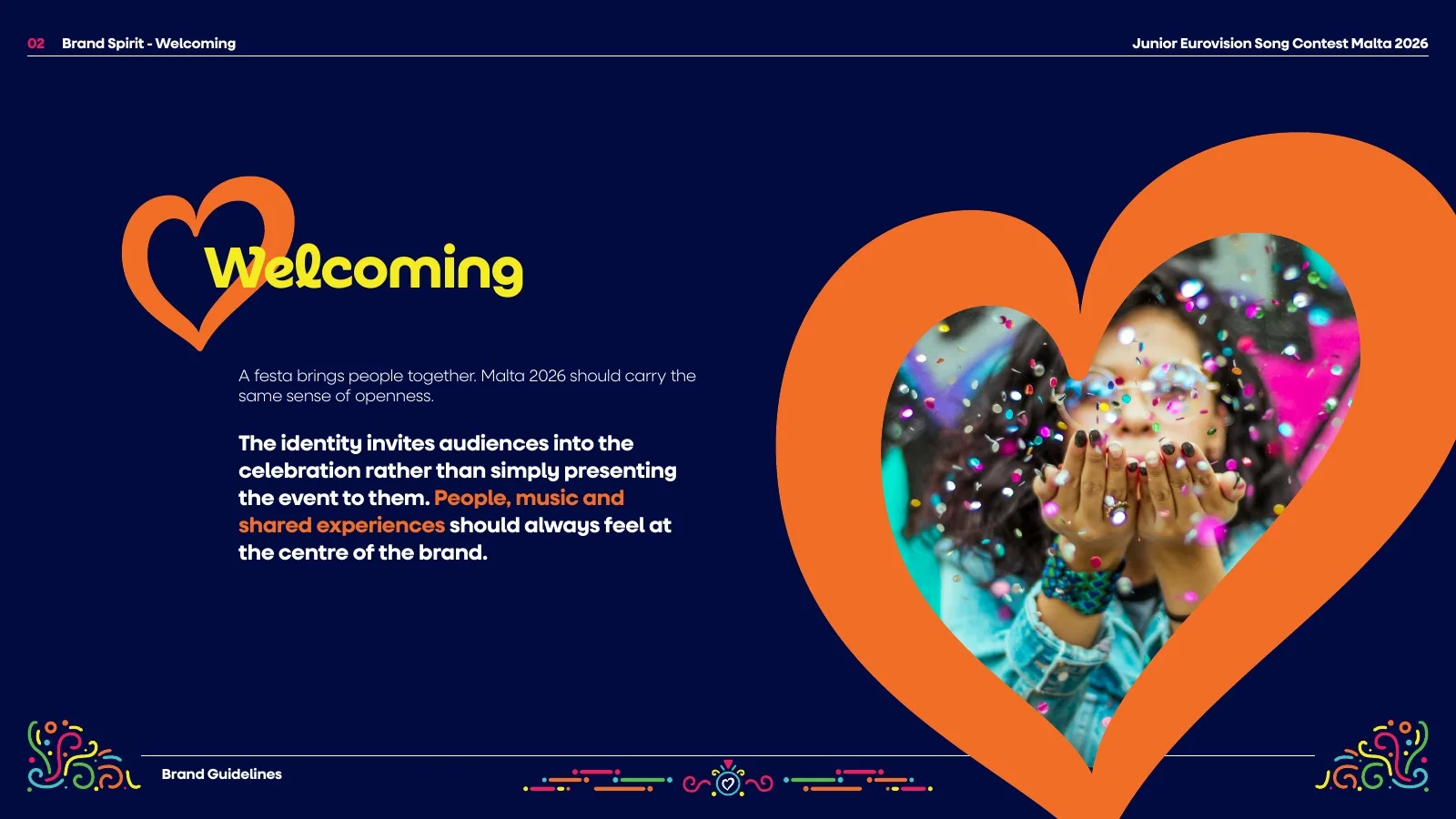 Brand guideline: Welcoming. Open, inclusive and made to be shared.