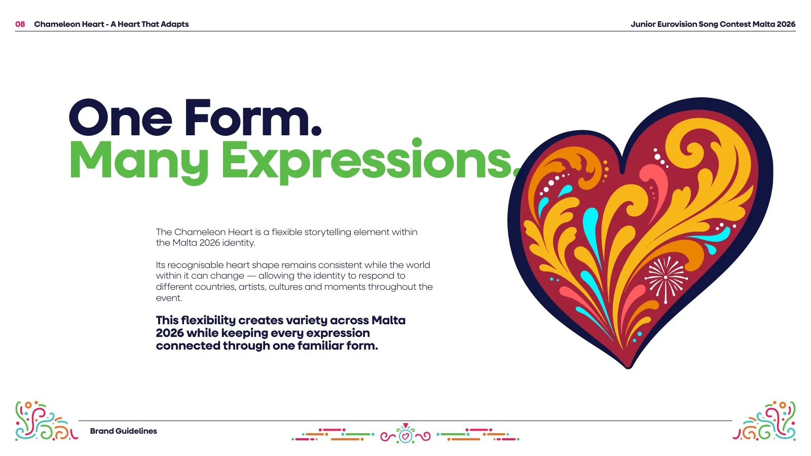 Brand guideline: one form, many expressions