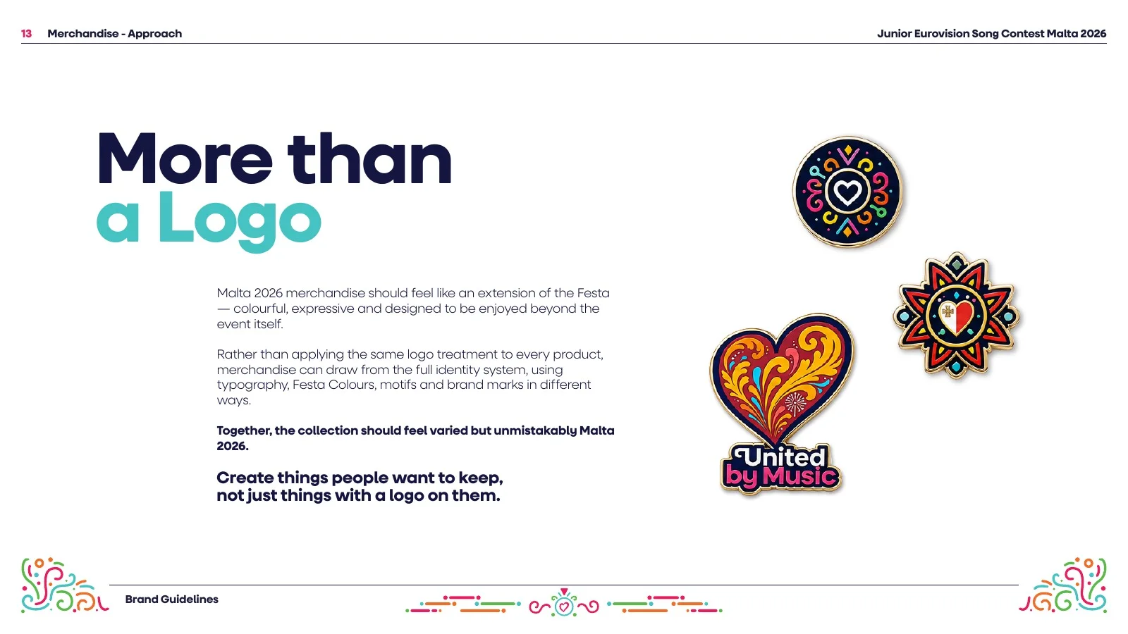 Brand guideline, merchandise and event: page 95