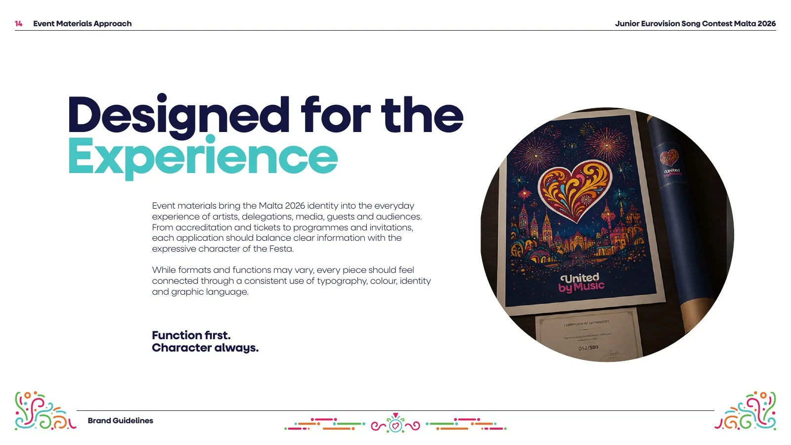 Brand guideline, merchandise and event: page 105